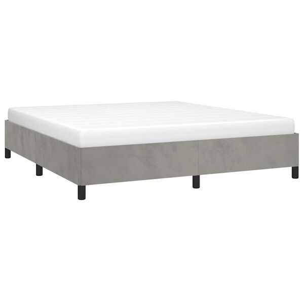 vidaXL Bed Frame Light Gray