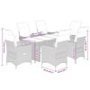 vidaXL Garden Dining Set Grey