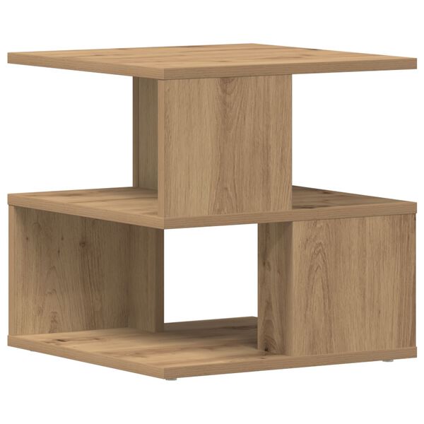 vidaXL Side Table Artisan Oak 15.75 x 15.75 x 15.75 in Engineered Wood