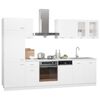 vidaXL Kitchen Cabinet Set White Engineered wood, glass 8-piece set