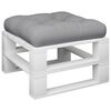 vidaXL Pallet Cushion Grey Fabric (100% polyester) 24.2 x 23.6 x 3.9 in
