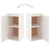 vidaXL TV Cabinet Set of 4 White Solid Pine Wood 4 pieces