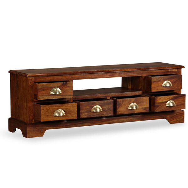 vidaXL TV Cabinet Brown Solid Acacia wood Large TV Cabinet