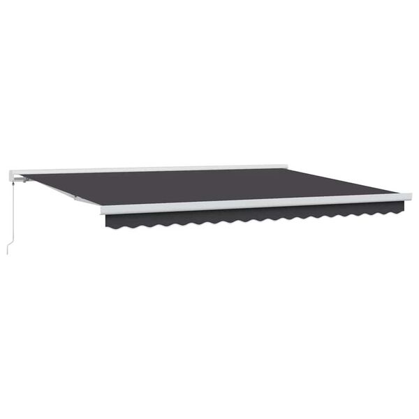 vidaXL Retractable Awning Anthracite 177.17" x 118.11