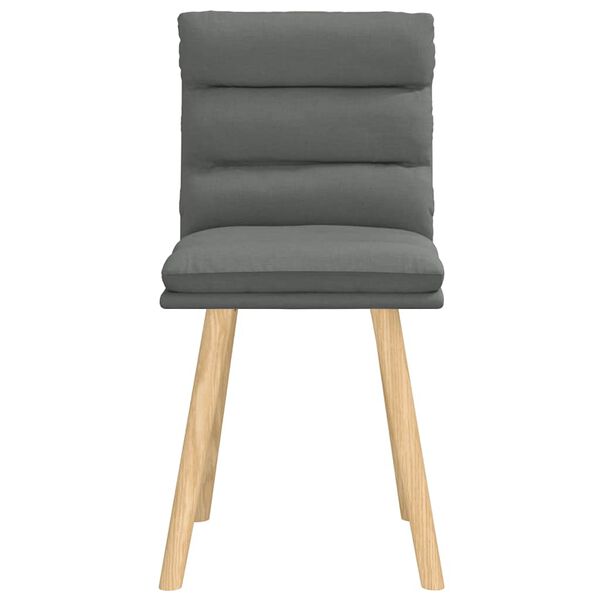 vidaXL Dining Chair Set of 2 Dark grey