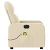 vidaXL Electric Massage Recliner Chair Cream