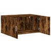 vidaXL Wall Cabinet Smoked oak Engineered wood 31.5 in wide Wall Cabinet