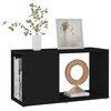vidaXL TV Cabinet Black Engineered Wood Small TV Cabinet Rectangular