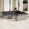 vidaXL Garden Sofa Set Light gray