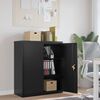 vidaXL File Cabinet Black Powder-Coated Steel Medium File Cabinet