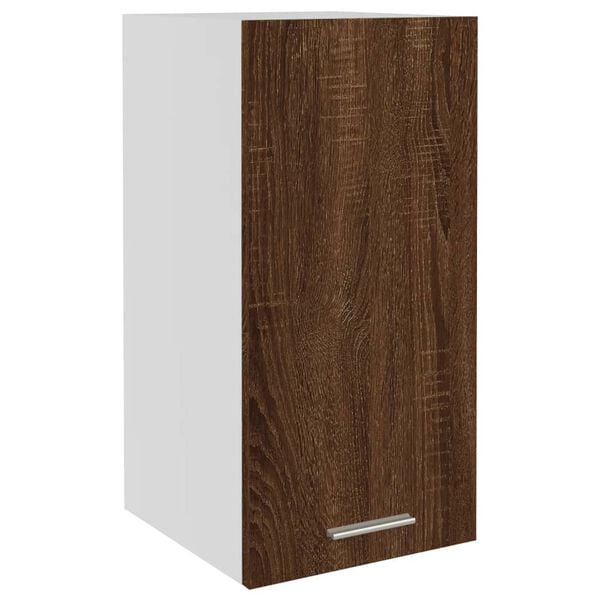 vidaXL Hanging Cabinet Brown Oak Engineered wood 11.6 x 12.2 x 23.6 in