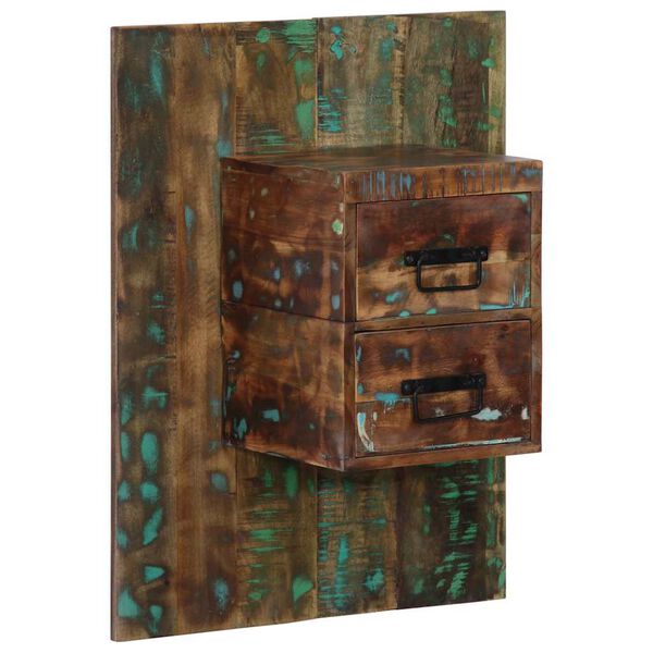 vidaXL Bedside Cabinet Multicolor Solid reclaimed wood Small