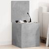 vidaXL Storage Box Concrete Grey Engineered Wood Medium Rectangular