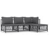 vidaXL Patio Lounge Set Anthracite, Dark grey