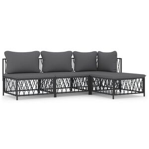 vidaXL Patio Lounge Set Anthracite, Dark grey