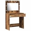 vidaXL Dressing Table Old Wood 78.5 x 41 x 135 cm Engineered wood