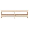 vidaXL Hall Bench Natural Wood Solid Pine Wood 63.0 x 11.0 x 17.7 in