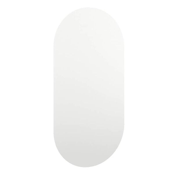 vidaXL Mirror Transparent Glass 31.5x15.7 in Modern Mirror