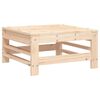vidaXL Garden Footstool Natural Wood Solid Pine Wood, Plywood Small