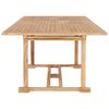 vidaXL Dining Table Teak Solid Teak Wood Large Extendable Dining Table