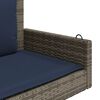 vidaXL Patio Swing Bench Gray, Navy Blue