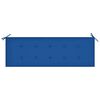 vidaXL Batavia Bench with Royal Blue Cushion 59.1 " Solid Teak Wood