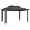 vidaXL Gazebo Anthracite Powder-coated steel, polyester with PA coating