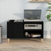 vidaXL Record Cabinet Black Engineered wood Medium Record Cabinet