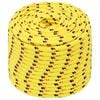 vidaXL Boat Rope Yellow 0.55 " 820.2 ' Polypropylene