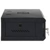 vidaXL Network Cabinet with Storage Black 53 x 35 x 21 cm Steel