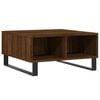 vidaXL Coffee Table Brown Oak Engineered wood, Iron Small Coffee Table