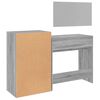 vidaXL Dressing Table Set Grey sonoma Engineered wood, glass Medium