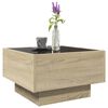 vidaXL Coffee Table Sonoma oak Engineered wood, glass Medium