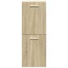 vidaXL Bathroom Furniture Set Sonoma Oak Engineered Wood Medium