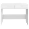 vidaXL Desk High Gloss White 39.8"x19.7"x30.1" Engineered Wood
