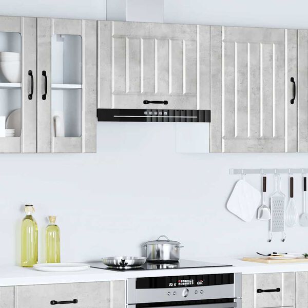 vidaXL Kitchen Wall Cabinet Concrete grey Engineered wood Compact
