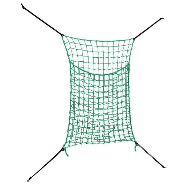 vidaXL Hay Net Set of 2 Green Polypropylene 35.4 x 23.6 in Foldable