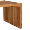 vidaXL Garden Side Table Brown 35.43 x 19.69 x 14.17 in