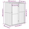 vidaXL Garden Shed Green Galvanized Steel, Plastic Medium Locks