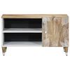vidaXL TV Cabinet Natural Mango with White Paint