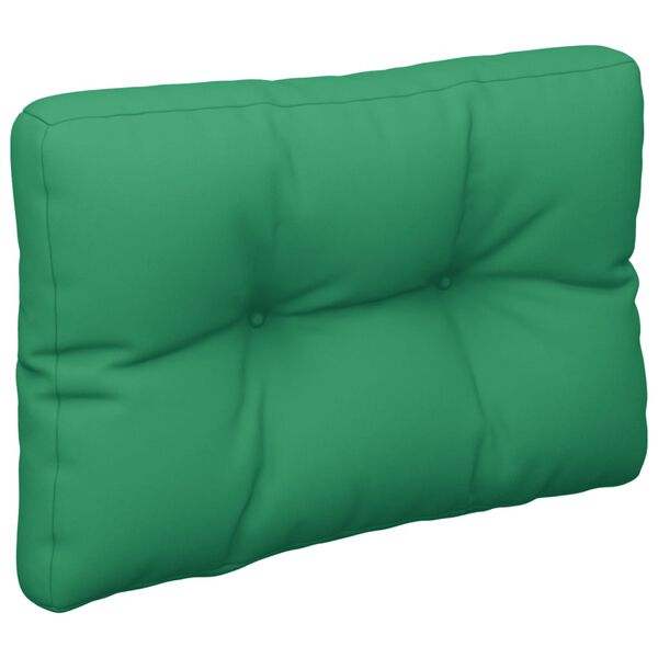 vidaXL Pallet Cushion Green 100% Polyester 23.6" x 15.7" x 4.7