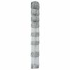 vidaXL Field Fence Silver 164.04 x 3.28 ft Galvanised steel