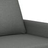 vidaXL 3-seater Sofa Dark Grey 100% Polyester Fabric, Metal, Textilene, Foam