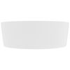 vidaXL Luxury Wash Basin with Overflow Matt White 14.2x5.1" Ceramic