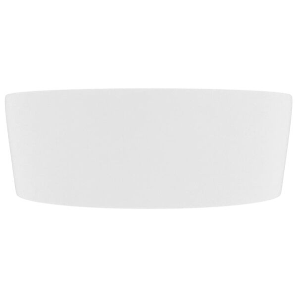 vidaXL Luxury Wash Basin with Overflow Matt White 14.2x5.1" Ceramic