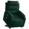vidaXL Electric Stand Up Massage Recliner Chair Dark Green Velvet Medium