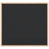 vidaXL Chalkboard with Solid Pine Wood Frame Black 23.6x21.7"