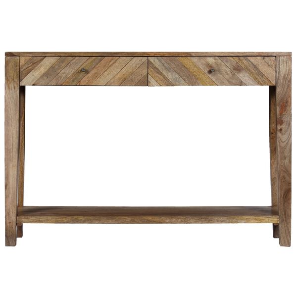 vidaXL Console Table Solid Mango Wood 46.5"x11.8"x31.5"