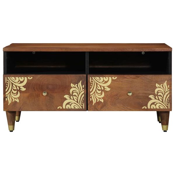 vidaXL Coffee Table with Drawer Honey Brown 31.50 x 21.26 x 15.75 in