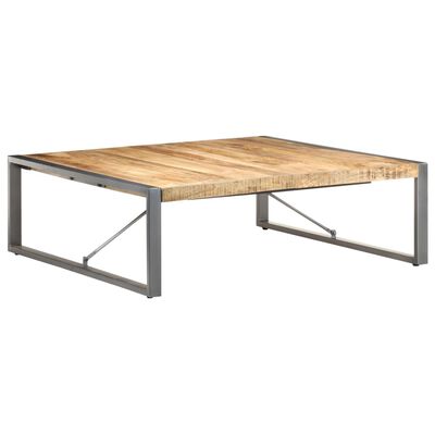 vidaXL Coffee Table 47.2"x47.2"x15.7" Rough Mango Wood
